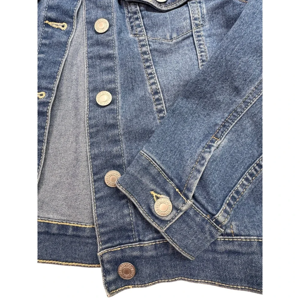 Levi's Girls Denim Trucker Jacket Medium Wash Blue Size 6/6X Classic Jean Jacket